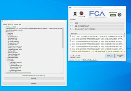 FCA Online Flash Downloader - 1 Year subscription