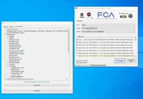 FCA Online Flash Downloader - 1 Year subscription