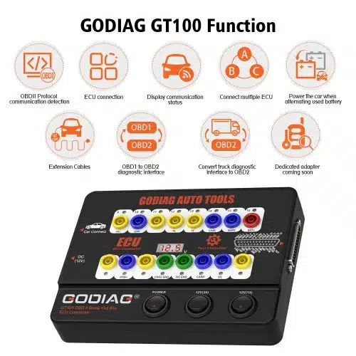 GODIAG GT100 OBDII 16PIN Protocol Detector Breakout ECU Connector OBDII BreakOut Box