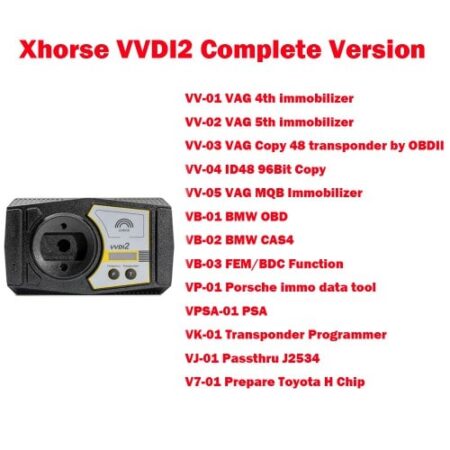 Xhorse VVDI2 Full Version Key Programmer 13 Software Activated Free with CAS4 Platform + FEM/BDC Platform + GT100