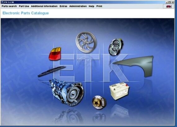 Logiciel de diagnostic BMW ETK 01.2020