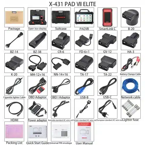 LAUNCH X431 PAD VII Elite Diagnostic Kit 2024