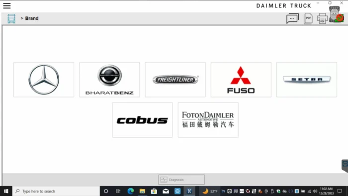 2024 XENTRY Daimler Truck Diagnostics: For Mercedes-Benz Trucks