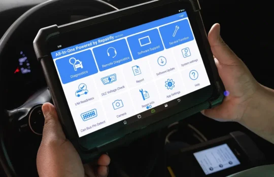 OEM scan tool in use for vehicle diagnostics