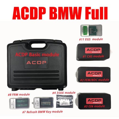 [BMW Full Package] Yanhua Mini ACDP 2 Programming Master with Module 1, 2, 3, 4, 7, 8, 11 with License for BMW Key Programming Cluster Corretion