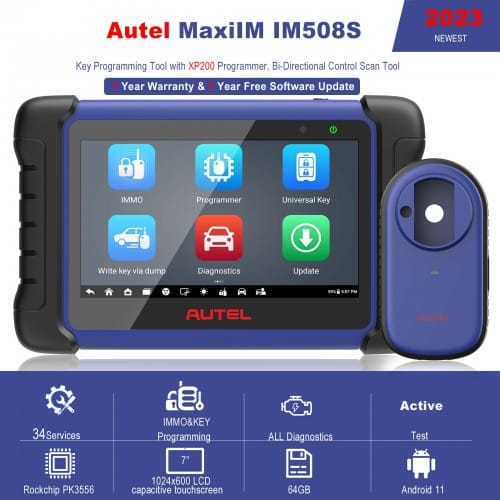 Autel MaxiIM IM508S IMMO and Key Programming Tool Plus GBOX3 & XP200 with 40+ Services Functions (No IP Restriction)