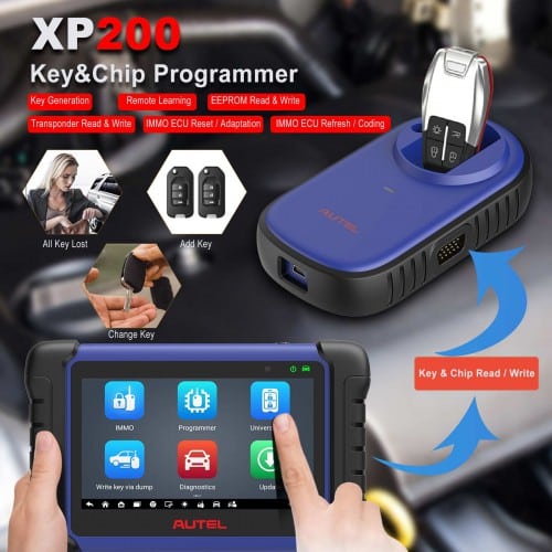Autel MaxiIM IM508S IMMO and Key Programming Tool Plus GBOX3 & XP200 with 40+ Services Functions (No IP Restriction)