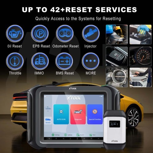 XTOOL D9EV D9 EV Car Diagnostic Tools Electric Car Tesla BYD with Battery Pack Detection Active Test, Topology Mapping + ECU Coding