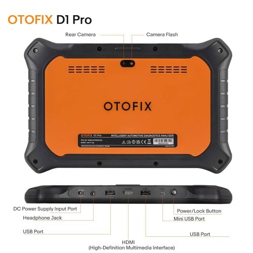 OTOFIX D1 PRO Bi-Directional Diagnostic Tool Supports CAN FD ECU Coding, 40+ Services FCA AutoAuth, Guided Function, Auto Scan 2.0