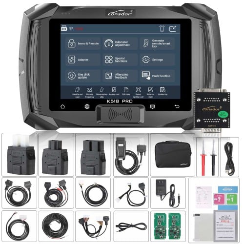 2025 Lonsdor K518 Pro Universal Key Programmer, Built-in GM CAN FD and Toyota Emulator, Full Package with Free Toyota JLR Nissan Volvo License