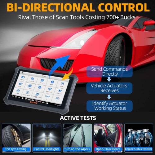 OTOFIX D1 Lite Car Diagnostic Scan Tool Supports All System Diagnosis 38+ Reset Services, FCA AutoAuth, Active Test, CANFD DOIP, Auto VIN