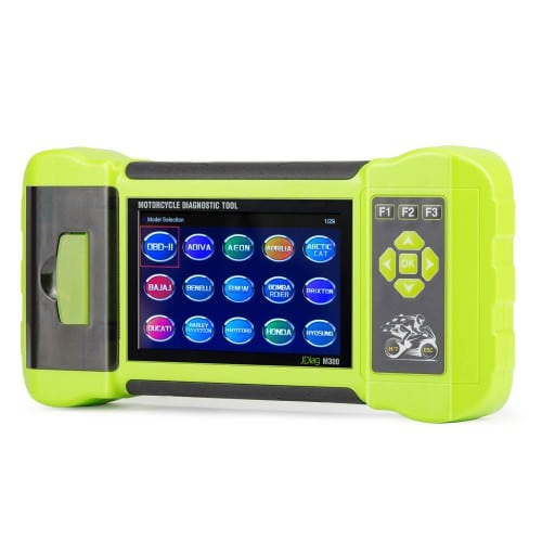 JDiag M300 Hand-held Motorcycle Diagnostic Scanner Multi-Language Supports Harley, BMW, Ducati etc Allows Print Results Update Online