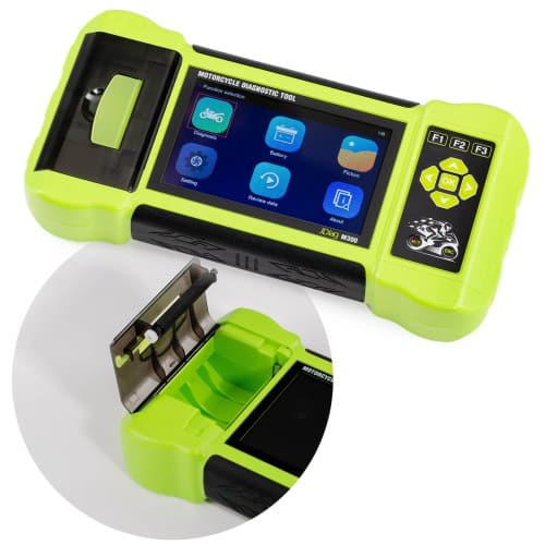 JDiag M300 Hand-held Motorcycle Diagnostic Scanner Multi-Language Supports Harley, BMW, Ducati etc Allows Print Results Update Online