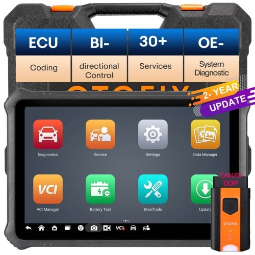 OTOFIX D1 ProS Bi-Directional Diagnostic Tool Supports ECU Coding, 40+ Service, FCA AutoAuth, 2-Year Update