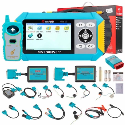 EMOTO 900PRO BMW Ducat Harley Honda Motorcycle Key Programmer Diagnosis Tool and Odometer Correction 3 in 1 with Free Tokens
