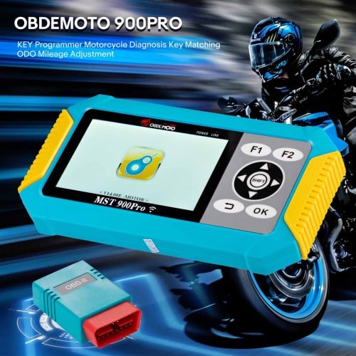 EMOTO 900PRO BMW Ducat Harley Honda Motorcycle Key Programmer Diagnosis Tool and Odometer Correction 3 in 1 with Free Tokens