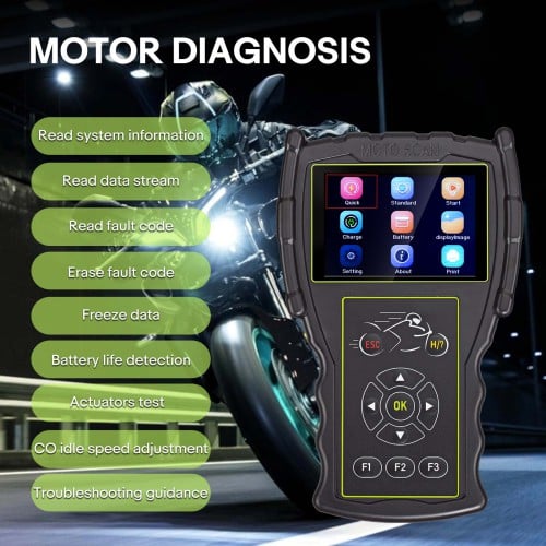 Jdiag M100 Pro Hand-held Universal Motorcycle Diagnostic Scan Tool