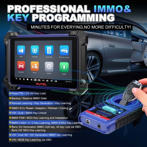 Autel MaxiIM IM608 PRO II (IM608Pro II) Plus IMKPA Accessories with Free G-Box3 and APB112 Supports All Key Lost