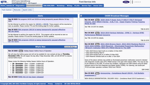 Ford PTS (Professional Technician System) – Abonnement de 12 mois
