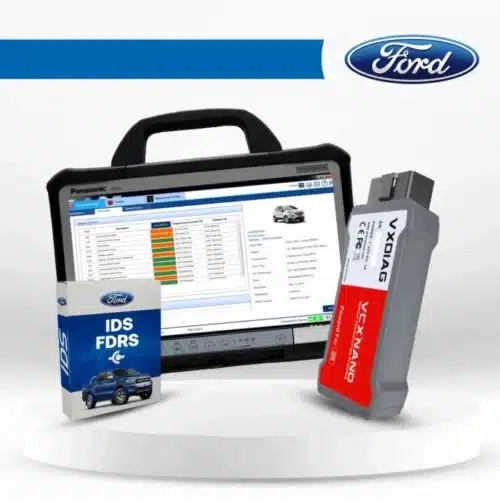 Professional Ford Diagnostic Kit: Panasonic Toughbook CF-D1 MK3 (Core i5) | 12-Month IDS, FDRS & PTS Subscription | VCX Nano VCI