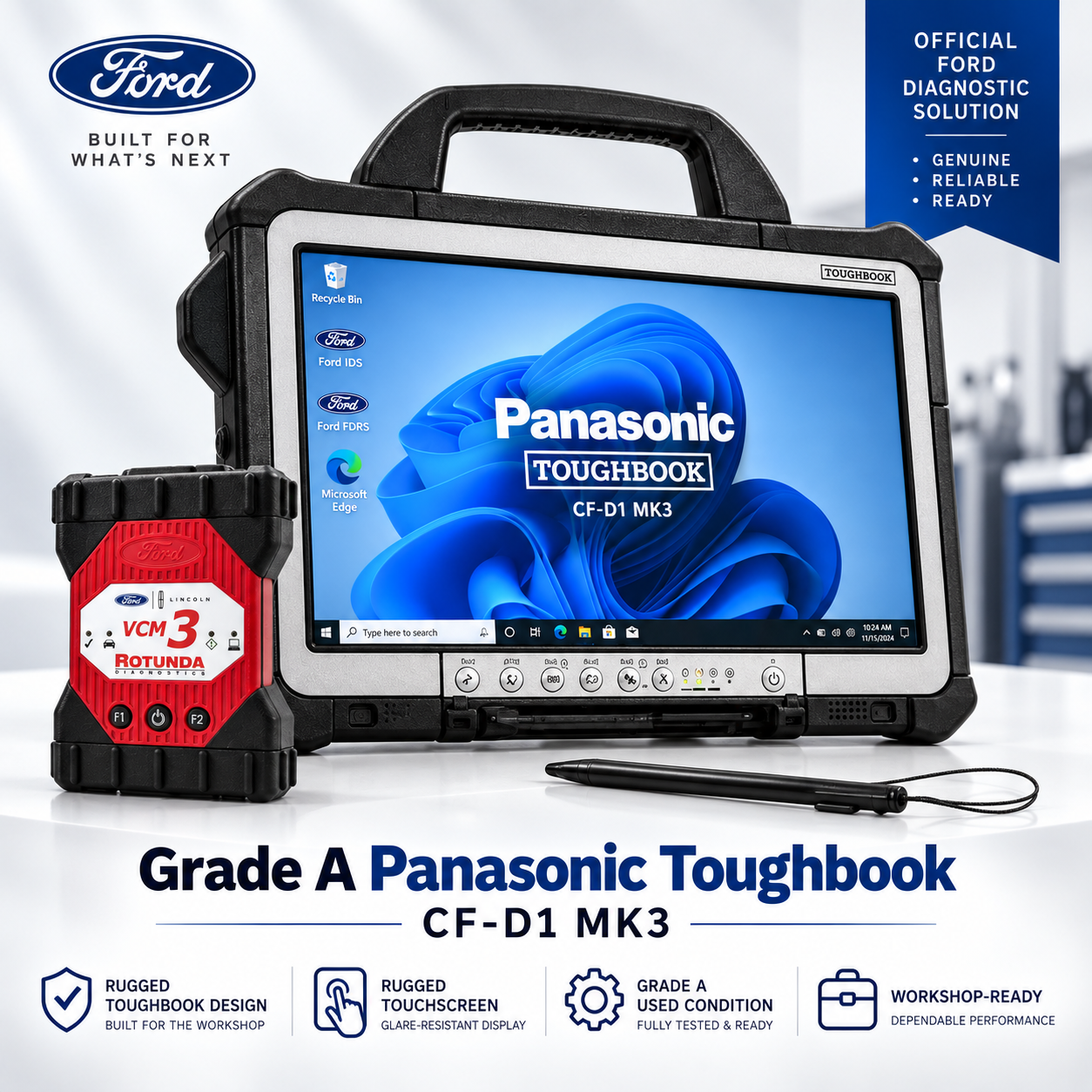 Ford Complete Diagnostic Kit | IDS, FDRS, VCM3 & PTS | TechRoute66